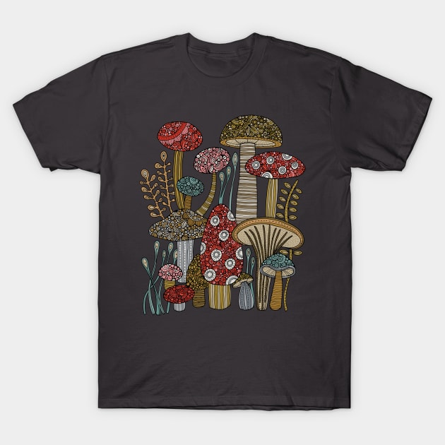 Mushroom Forest T-Shirt by Valentina Harper